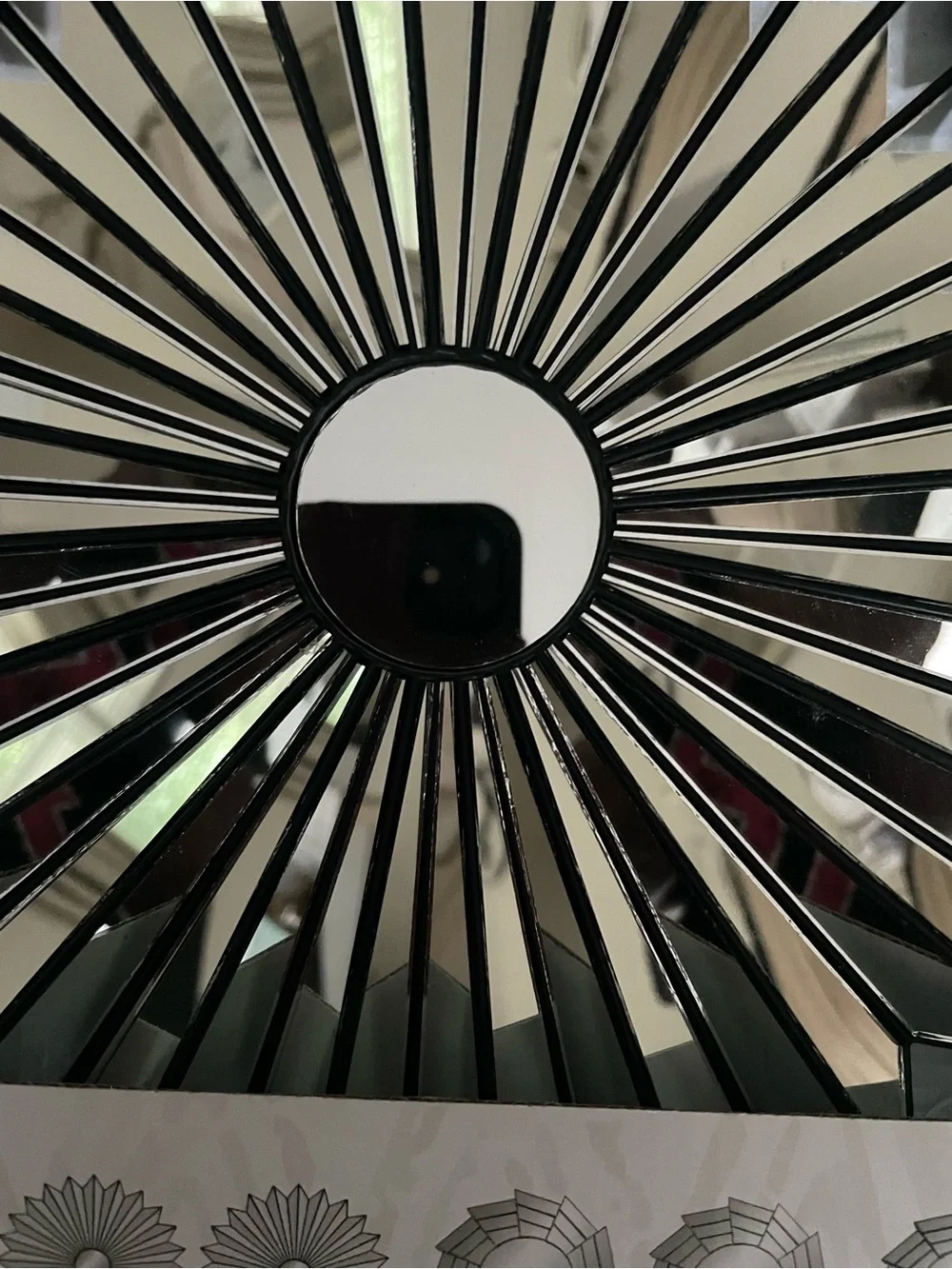 Radiant Sunburst Mirror - Silver Mirror Accent